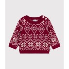 BABIES' KNITTED JUMPER CONTAINING WOOL Blouses, shirts, bodysuits with polo collar