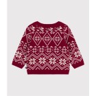 BABIES' KNITTED JUMPER CONTAINING WOOL Blouses, shirts, bodysuits with polo collar
