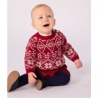 BABIES' KNITTED JUMPER CONTAINING WOOL Blouses, shirts, bodysuits with polo collar