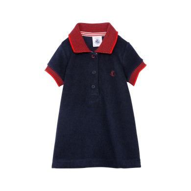 BABY GIRL POLO SHIRT DRESS IN TOWELLING BABY GIRL POLO SHIRT DRESS IN TOWELLING