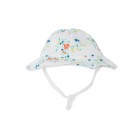 BABY GIRLS' HAT IN PRINTED TERRY CLOTH BOUCLETTE
