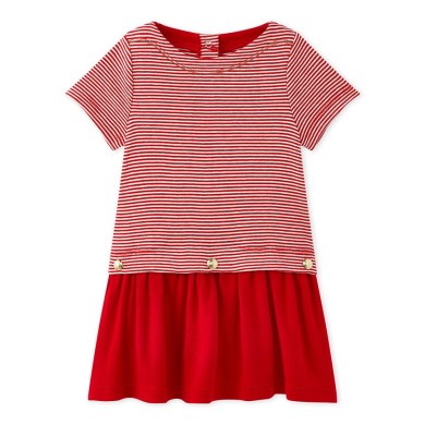 BABY GIRL'S MILLERAIES-STRIPED DRESS BABY GIRL'S MILLERAIES-STRIPED DRESS