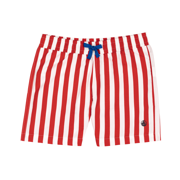 CHILDREN'S STRIPY COTTON SWIM SHORTS CHILDREN'S STRIPY COTTON SWIM SHORTS
