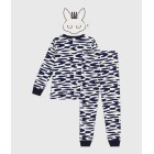 CHILDREN'S ZEBRA PRINT COTTON FANCY DRESS PYJAMAS CHILDREN'S ZEBRA PRINT COTTON FANCY DRESS PYJAMAS