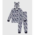 CHILDREN'S ZEBRA PRINT COTTON FANCY DRESS PYJAMAS CHILDREN'S ZEBRA PRINT COTTON FANCY DRESS PYJAMAS