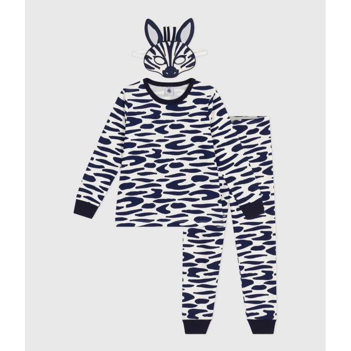 CHILDREN'S ZEBRA PRINT COTTON FANCY DRESS PYJAMAS CHILDREN'S ZEBRA PRINT COTTON FANCY DRESS PYJAMAS