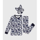CHILDREN'S ZEBRA PRINT COTTON FANCY DRESS PYJAMAS CHILDREN'S ZEBRA PRINT COTTON FANCY DRESS PYJAMAS