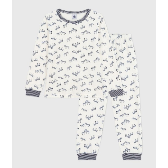 CHILDREN'S VELOUR PYJAMAS WITH A ZEBRA PRINT CHILDREN'S VELOUR PYJAMAS WITH A ZEBRA PRINT