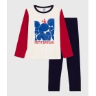 CHILDREN'S TWO-COLOUR COTTON PYJAMAS. CHILDREN'S TWO-COLOUR COTTON PYJAMAS.