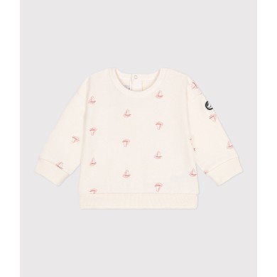 BABIES' VINTAGE BOAT PRINTED COTTON SWEATSHIRT BABIES' VINTAGE BOAT PRINTED COTTON SWEATSHIRT