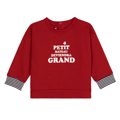 BABIES' PATTERNED COTTON SWEATSHIRT BABIES' PATTERNED COTTON SWEATSHIRT