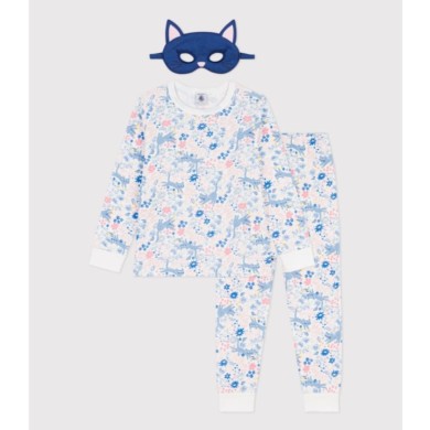 ΒΑΜΒΑΚΕΡΗ ΠΥΤΖΑΜΑ ΜΕ ΤΥΠΩΜΑ ΛΟΥΛΟΥΔΙΑ ΚΑΙ ΜΑΣΚΑ ΓΙΑ ΚΟΡΙΤΣΙ.