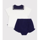 ΣΕΤ 2 ΤΕΜΑΧΙΩΝ ΜΕ ΜΠΛΟΥΖΑΚΙ ΜΕ ΝΑΥΤΙΚΟ ΓΙΑΚΑ ΚΑΙ ΣΟΡΤΣ ΓΙΑ ΜΩΡΟ ΚΟΡΙΤΣΙ.