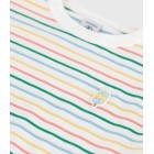 CHILDREN'S SHORT-SLEEVED STRIPY COTTON T-SHIRT. CHILDREN'S SHORT-SLEEVED STRIPY COTTON T-SHIRT.