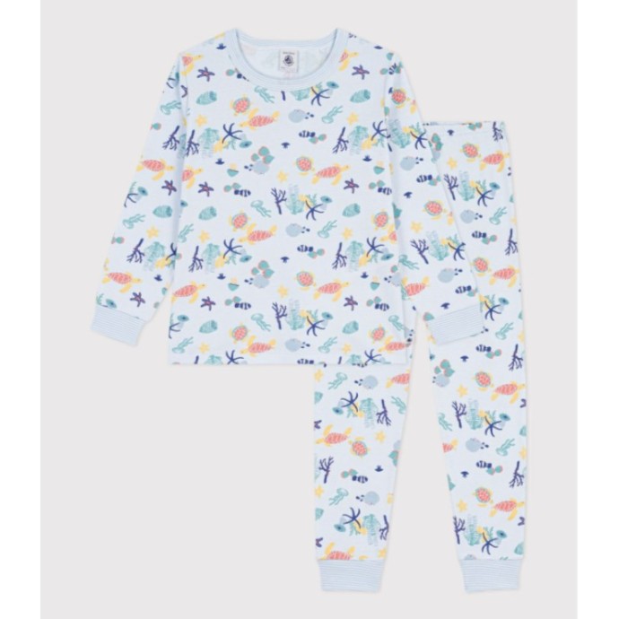 CHILDREN'S GLOW-IN-THE-DARK PRINTED COTTON PYJAMAS. CHILDREN'S GLOW-IN-THE-DARK PRINTED COTTON PYJAMAS.
