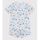 CHILDREN'S SHORT GLOW-IN-THE-DARK PRINTED COTTON PYJAMAS. CHILDREN'S SHORT GLOW-IN-THE-DARK PRINTED COTTON PYJAMAS.
