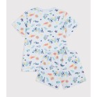 CHILDREN'S SHORT GLOW-IN-THE-DARK PRINTED COTTON PYJAMAS. CHILDREN'S SHORT GLOW-IN-THE-DARK PRINTED COTTON PYJAMAS.