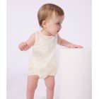 BABIES' SLEEVELESS SHORT COTTON JUMPSUIT. BABIES' SLEEVELESS SHORT COTTON JUMPSUIT.