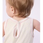 BABIES' SLEEVELESS SHORT COTTON JUMPSUIT. BABIES' SLEEVELESS SHORT COTTON JUMPSUIT.