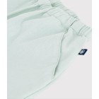BABIES' PLAIN COTTON/LINEN TROUSERS.