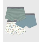 PACK OF CHILDREN'S SAVANNA PRINT COTTON BOXERS.