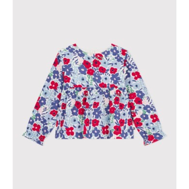 ΜΑΚΡΥΜΑΝΙΚΗ ΜΠΛΟΥΖΑ ΜΕ ΤΥΠΩΜΑ ΛΟΥΛΟΥΔΙΑ  ΓΙΑ ΚΟΡΙΤΣΙ.