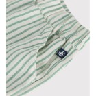 BABIES STRIPY COTTON/LINEN SHORTS.