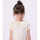CHILDREN'S SHORT-SLEEVED FLORAL PRINT COTTON T-SHIRT. CHILDREN'S SHORT-SLEEVED FLORAL PRINT COTTON T-SHIRT.
