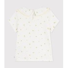 CHILDREN'S SHORT-SLEEVED FLORAL PRINT COTTON T-SHIRT. CHILDREN'S SHORT-SLEEVED FLORAL PRINT COTTON T-SHIRT.