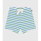 BABIES STRIPY COTTON SHORTS IN TWO COLOURS.