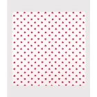 RED HEART PRINT COTTON MUSLIN FOR BABIES. Bibs
