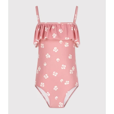 CHILDREN'S ONE-PIECE FLORAL SWIMSUIT