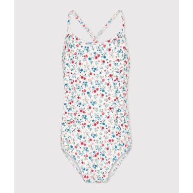 CHILDREN'S ONE-PIECE FLORAL SWIMSUIT