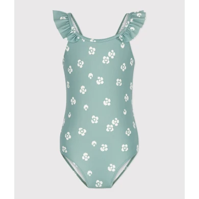 CHILDREN'S ONE-PIECE FLORAL SWIMSUIT