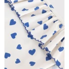 CHILDREN'S ONE-PIECE HEART PRINT RUFFLED SWIMSUIT.