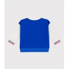 BABIES' VARSITY-STYLE JACKET IN COLOURBLOCK COTTON.