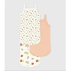 PACK OF BABIES' STRAPPY COTTON BODIES.