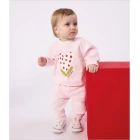 BABIES' JOGGING BOTTOMS IN PLAIN COTTON.